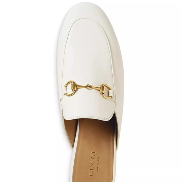 Gucci Princetown Leather Slipper White -8.5 - Picture 5 of 13